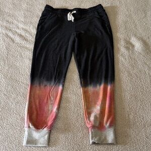 Sundry Black and Pink Ombre Joggers Size 1